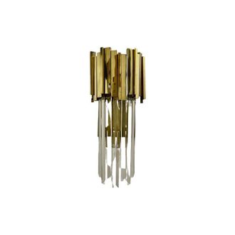 OEM Pipe Organ Wall Brass M - L&aacute;mpara De Pared De Cristal 45cm, Lat&oacute;n