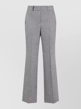 PESERICO tailored trousers belt loops front crease