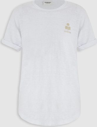 Isabel Marant Tee Shirt Koldia White Light Gold