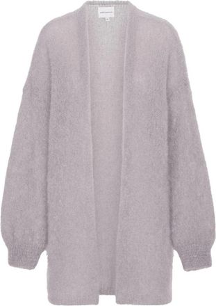Americandreams Lee Midi Cardigan - Dames - Vesten - Grijs - L/Xl - Wol - Truien & Vesten