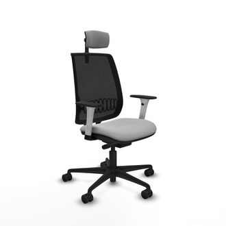 Piqueras y Crespo Silla De Oficina Piqueras Y Crespo Alares Negro Malla Cuero