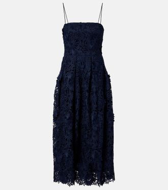 Rotate Lace midi dress