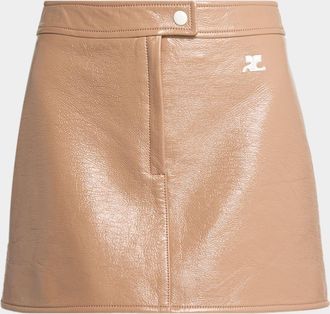 Courr&egrave;ges Vinyle Reedition Mini Skirt