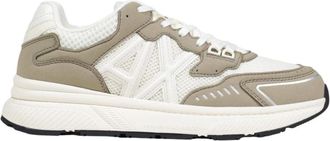 A|X Armani Exchange Sneakers - Heren - Sneakers - Beige - 44 1/2 EU - Polyester - Schoenen