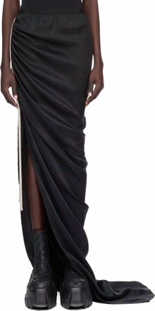 Rick Owens Gonna Edfu Skirt In Black