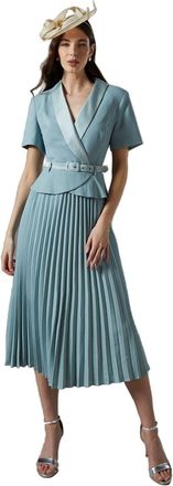 Coast 2 in 1 Dress with Pleated Skirt, 10, Mint
