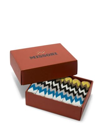 Missoni Home Best face towel set (30cm x 30cm) - Blue