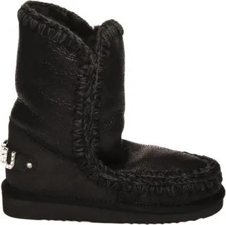 Mou Eskimo 24 Strass - Dames - Winterlaarzen - Zwart - 39 EU - Wol - Schoenen