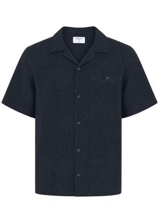 Percival Linen Shirt - Navy - Xxl