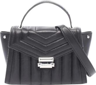 Michael Kors Pre-owned Handbags, female, Black, Size: ONE SIZE Pre-owned Whitney Leather 2way Handbag
