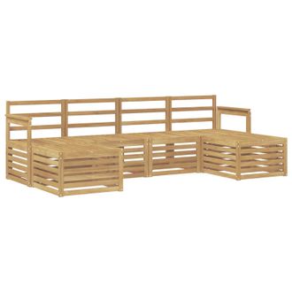 vidaXL Conjunto De Sof&aacute;s De Exterior 5 Pcs Blanco 249 X 122,5 X 73 Cm Vidaxl