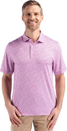 Cutter & Buck Pike Eco Flora Print Recycled Mens Polo