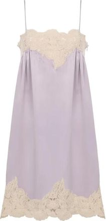 Chlo&eacute; Jurk - Dames - Korte kleedjes - Paars - 2XS - Satijn - Kleedjes