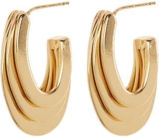 Eye Candy Los Angeles Emily Hoop Earrings in Gold at Nordstrom Rack