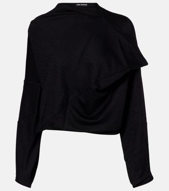 Junya Watanabe Wool-blend crop top