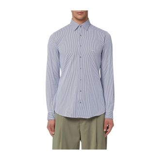 Michael Kors Blauw Casual Overhemd - Heren - Casual Overhemden - Blauw - 3XL - Nylon - Overhemden