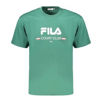 Fila T-Shirts, male, Green, Size: 2XL Short-sleeved T-shirt