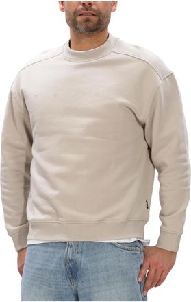 Genti Heren, Sweatshirts & Hoodies, Beige, Maat: M Katoen