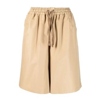 Maison Kitsun&eacute; Korte Broeken, Heren, Beige, M, P220 Japanese Shorts