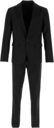 Dsquared2 Zwart Wool Blend London Pak - Heren - Business pakken - Zwart - M - Kostuums