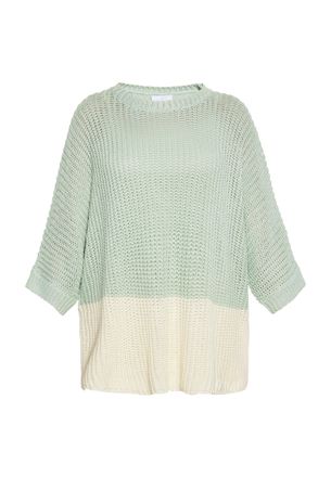 Usha Jumper Dames Munt cr&egrave;me