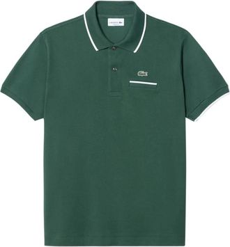 Lacoste Classic Fit Pocket Accent L.12.12 Polo - Heren - Polos - Groen - 2XL - Katoen - Tops