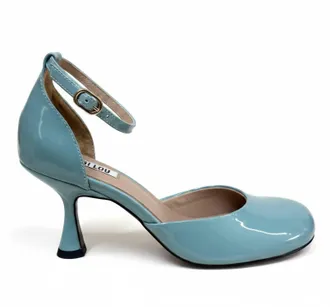 Bibi Lou Womens Bubble Round Toe Heels In Blue/gray