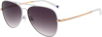 Benetton 7011 800 Womens Sunglasses White Size 59