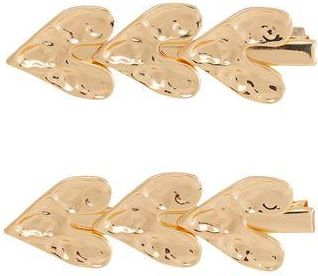 8 by YOOX METALLIC MULTIPLE HEARTS HAIRCLIP SET