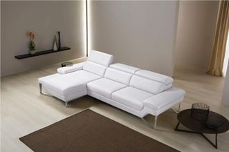 Egoitaliano Ecksofa »Princess, elegantes Designsofa mit erstklassigem Sitzkomfort, L-Form« mit Recamiere, inkl. Kopfteilverstellung, edle Designmetallfüsse