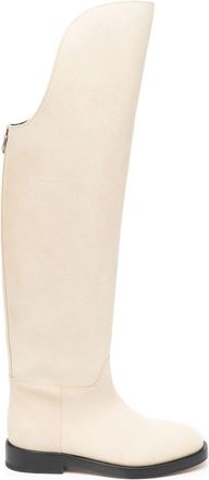 Durazzi Milano suede riding boots - women - Suede - 37 - Neutrals