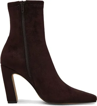 Steve Madden Womens Vinka Boot Browns - Brown Fabric - Size UK 7