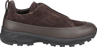 Ermenegildo Zegna Triple Stitch Suede Calf Leather Low-Top Sneakers