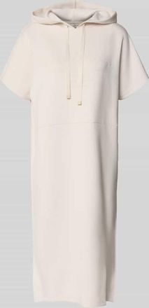 Christian Berg Sweatkleid mit Statement-Print und Kapuze in Ecru, Größe XXL