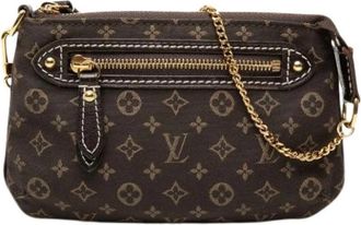 Louis Vuitton Pre-owned Mini Pochette Accessoires - Dames - Vintage Clutch - Bruin - ONE Size - Leer - Vintage