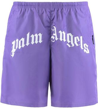 Palm Angels Beach Shorts In Nylon