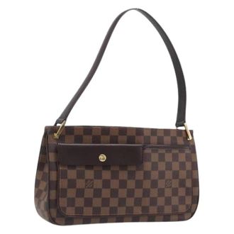Louis Vuitton Pre-owned Vintage Damier Ebene Schoudertas - Dames - Pre-owned - Bruin - Maat: ONE Size