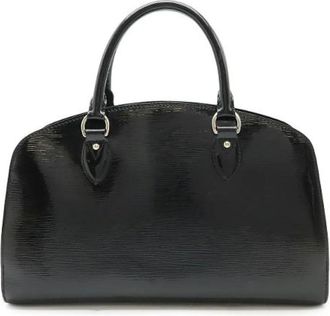 Louis Vuitton Tweedehands leren handtassen - Dames - Vintage Handtas - Zwart - ONE Size - Leer - Vintage