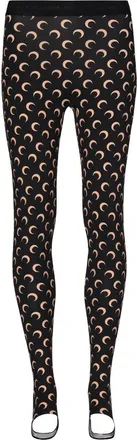 Marine Serre Moon Crescent Moon Pattern Stretch Leggings