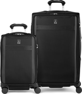 Travelpro Versapack + Softside Carry On & Large Spinner Luggage Set in Black at Nordstrom