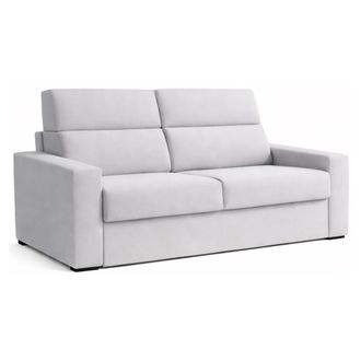 Dmora Sof&aacute; Cama 2 Plazas Sonico, Desenfundable, Con Almacenaje Made In Italy, Apertura Abatible, 200x95 Cm Gris