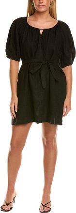 Velvet Velvet By Graham & Spencer Greta Short Sleeve Linen Mini Dress