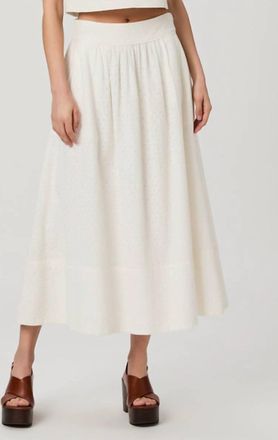 Paige Ojai Midi Skirt In White