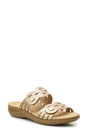 Taryn Rose Cutout Slide Sandal in Rose Gold at Nordstrom Rack, Size 6.5