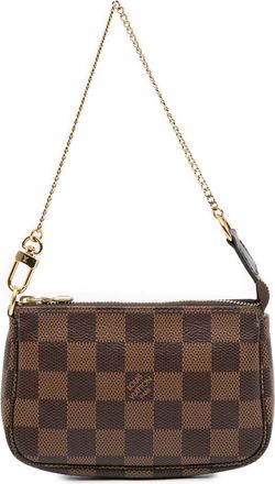 Louis Vuitton Borsa a mano mini in tela Damier Ebène 2020 - Marrone