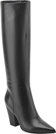 Marc Fisher Estella Pointed Toe Knee High Boot in Black at Nordstrom, Size 7.5
