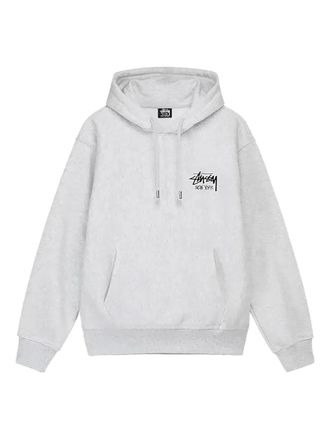 Stüssy logo-detail hoodie - Grijs