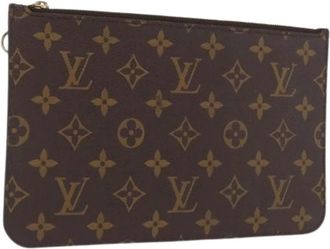 Louis Vuitton Pre-owned Clutches, female, Brown, Size: ONE SIZE Pre-owned Vintage Canvas Clutch