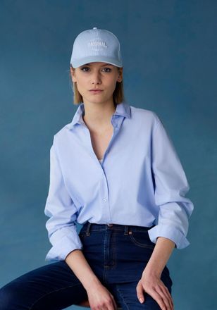 Lascana hinten l&auml;nger geschnitten, Damenbluse aus Baumwolle, klassisch-elegant