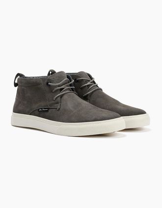 Ben Sherman Mens Ben Sherman Parkway Suede Mens Grey Boots - Size: 11